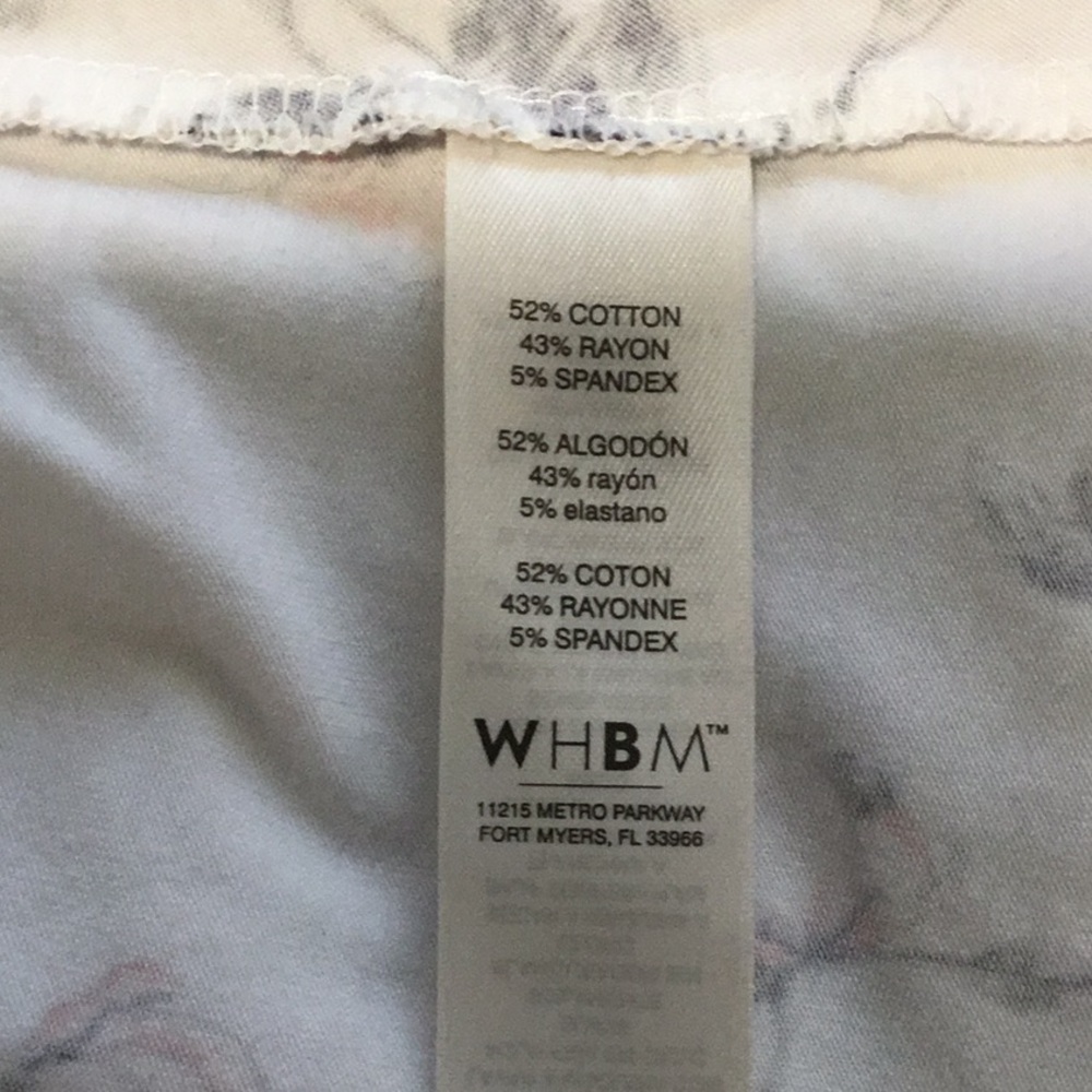WHBM floral v neck knot front tank top - Picture 4 of 4